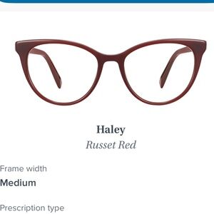 Warby Parker Haley russet red